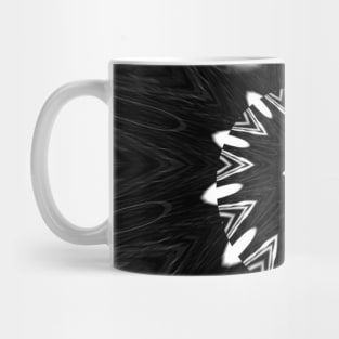 Black Spiral Mod Modern Print Mug